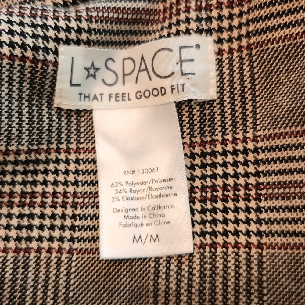 L*SPACE x Tessa Brooks Nadia Plaid Blazer Jacket M - Picture 2 of 9